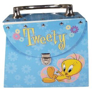 Looney Tunes Tweety Bird Mini Tin Metal Purse 5 Inch Vintage 2001